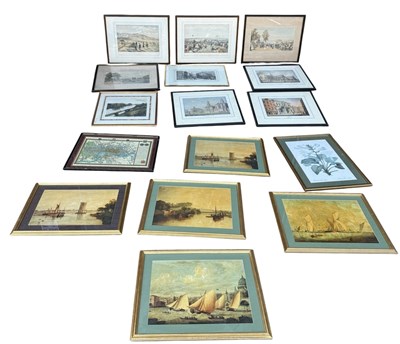 Lot 832 - A COLLECTION OF SIXTEEN PRINTS, INCLUDING ANTIQUE LITHOGRAPHS BY DAY AND SON