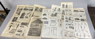 Lot 1147 - AN ASSORTMENT OF 18TH/19TH CENTURY PRINTS AND ENGRAVINGS TO INCLUDE FARMING, AGRICULTURE AND MANUFACTURING (38)