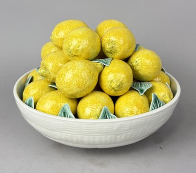 Lot 533 - ESTE FOR TIFFANY AND CO: A FAIENCE BOWL OF LEMONS