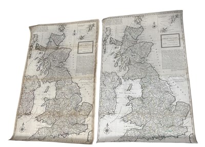 Lot 704 - HERMAN MOLL: A NEW MAP OF GREAT BRITAIN, TWO MAPS