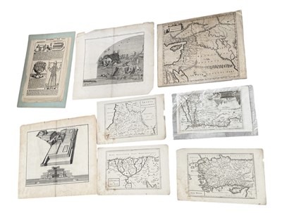 Lot 703 - A COLLECTION OF MAPS TO INCLUDE HOLY LAND, PALESTINE, 15TH CENTURY EXCERPT AND MORE