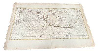 Lot 709 - ALEXIS HUBERT, JAILLOT: A MAP 'CARTE DE L'ENTREE DE LA TAMISE AVEC LES BANCS, PASSES, ISLES ET COSTES COMPRISES ENTRE SANDWICH ET CLAY'