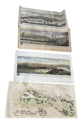 Lot 705 - BUCK: THREE MAPS, KENT, IPSWICH, BRISTOL, PROSPECTS OF EACH, PANORAMIC VIEWS