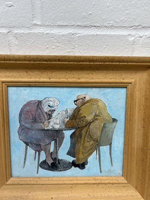 Lot 815 - CHARLES BURLAND: TWO OIL PAINTINGS ON BOARD