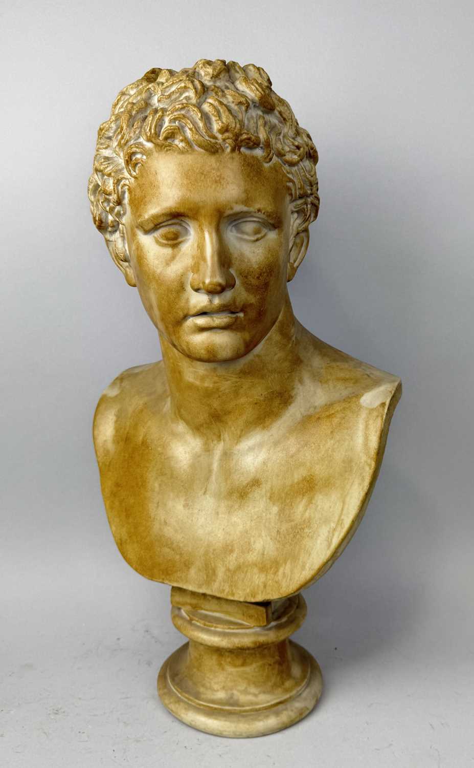 Lot 308 - A LARGE PLASTER BUST OF MARK ANTHONY