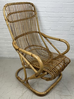 Lot 664 - A MID CENTURY DESIGN BAMBOO ARMCHAIR