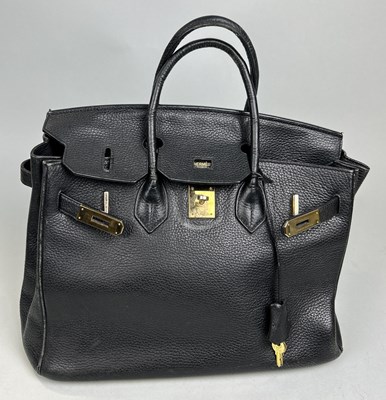 Lot 686 - AN HERMES BIRKIN 35 BAG IN BLACK