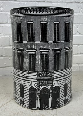 Lot 651 - A FORNASETTI STYLE CERAMIC BARREL STOOL