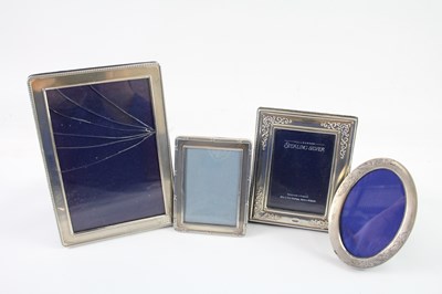 Lot 422R - FOUR STERLING SILVER PHOTOGRAPH FRAMES