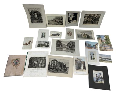 Lot 496 - A LARGE GROUP OF WATERCOLOUR PAINTINGS, PRINTS INCLUDE MADEIRA, MALTA, CHINA (QTY)