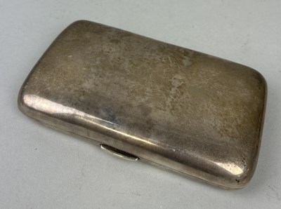 Lot 81 - A LARGE ANTIQUE SILVER CIGARETTE CASE