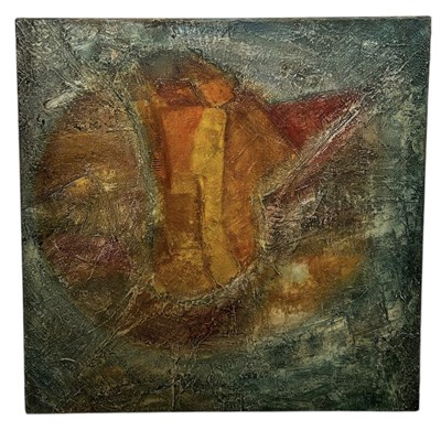 Lot 636 - A LARGE ABSTRACT PAINTING ON CANVAS