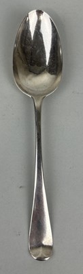 Lot 127 - A GEORGE III SILVER SPOON DATED 1766