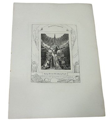 Lot 546 - WILLIAM BLAKE (1757-1827): PLATE 18 FROM 'THE BOOK OF JOB', DATED 1825 BUT LATER