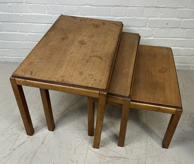 Lot 688 - ARTS AND CRAFTS: GORDON RUSSELL FOR RUSSELL OF BROADWAY: A NEST OF THREE TABLES