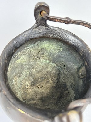 Lot 247 - A BRONZE CAULDRON, POSSIBLY MEDIEVAL