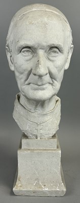 Lot 609 - A PLASTER SCULPTURAL BUST OF A POPE