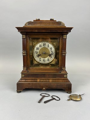 Lot 600 - A REGENCY STYLE MANTEL CLOCK BY LUCKHAM, KINGSBRIDGE