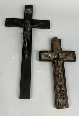 Lot 250 - TWO ANTIQUE CRUCIFIXES