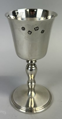 Lot 14 - A QEII SILVER GOBLET