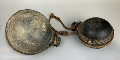 Lot 320 - TWO ANCIENT STYLE WATER FLASKS