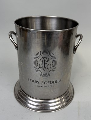 Lot 320 - A LOUIS ROEDERER SILVER-PLATED CHAMPAGNE BUCKET