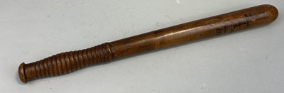 Lot 603 - A RARE VICTORIAN TRUNCHEON BY REPUTE USED AT BLOODY SUNDAY, THE TRAFALGAR SQUARE RIOTS IN 1887