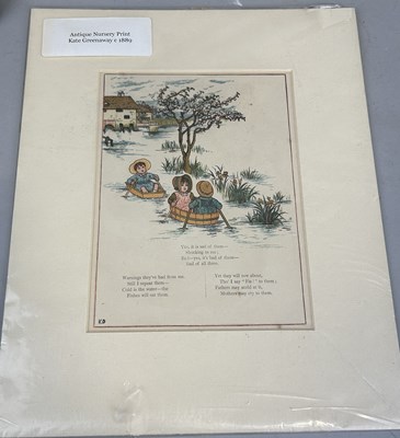 Lot 574 - KATE GREENAWAY AN ANTIQUE NURSERY PRINT CIRCA 1889