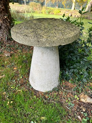 Lot 65 - A PAIR OF STADDLE STONES 
59cm x 57cm