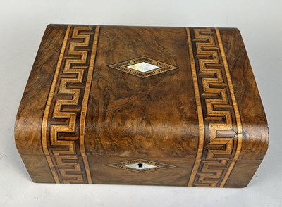 Lot 317 - A VICTORIAN TUNBRIDGE WARE INLAID JEWELLERY BOX