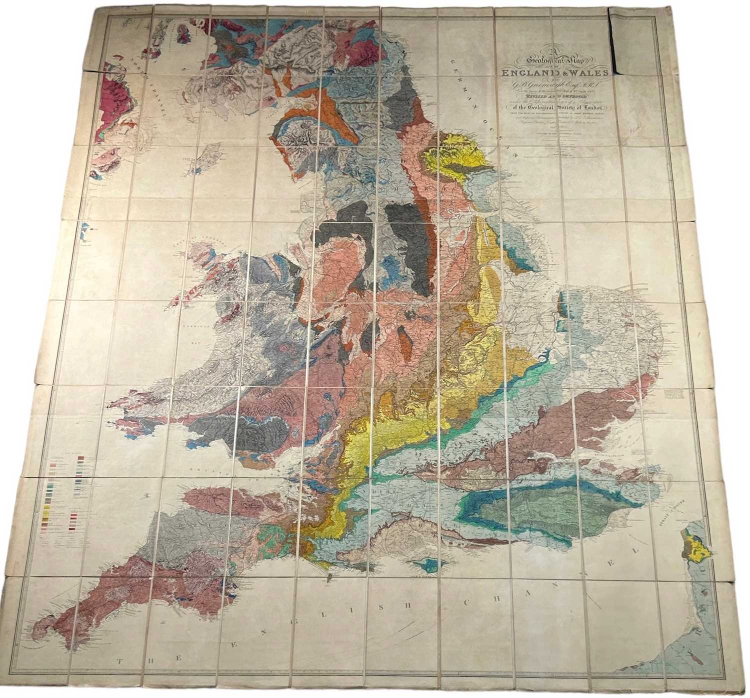 Lot 41 - AN 1865 GREENOUGH (GEORGE BELLAS) GEOLOGICAL...