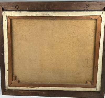 Lot 74 - A LARGE OIL ON CANVAS PAINTING OF A FIELD...