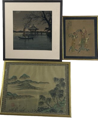 Lot 98 - THREE CHINESE WORKS OF ART, including a...