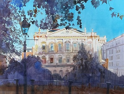 Lot 115 - A LARGE WATERCOLOUR OF SPENCER HOUSE, 27 ST...