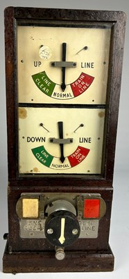 Lot 182 - RAILWAYANA: A RAILWAY REPEATER SIGNAL BOX, for...