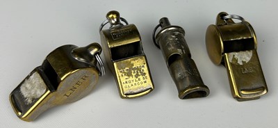 Lot 185 - RAILWAYANA: FOUR RAILWAY WHISTLES (4)