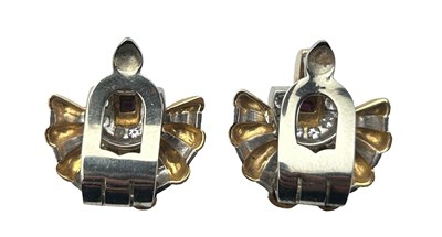 Lot 3 - PROPERTY OF A TITLED LADY: A PAIR OF GOLD AND...