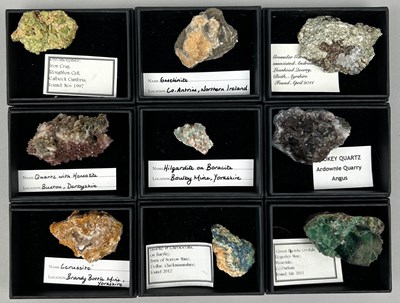 Lot 55 - A COLLECTION OF BRITISH MINERALS,

To include...