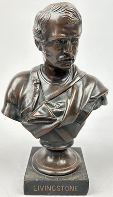 Lot 131 - A BRONZE BUST OF DAVID LIVINGSTONE (1813-1873),...