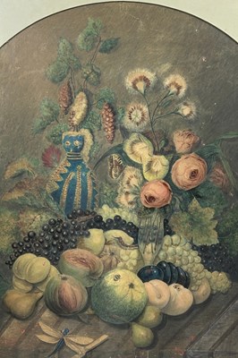 Lot 146 - A LARGE VICTORIAN PRINT OF A STILL LIFE...