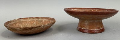 Lot 234 - A PRE-COLUMBIAN PEDESTAL DISH AND BOWL (2)