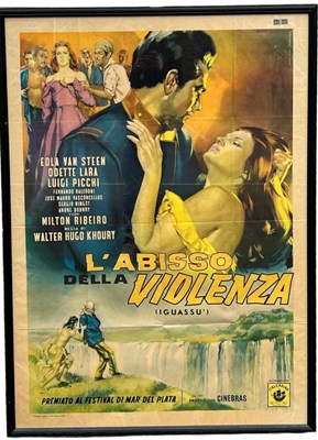 Lot 153 - A VERY LARGE ITALIAN FILM POSTER 'L'ABISSO...