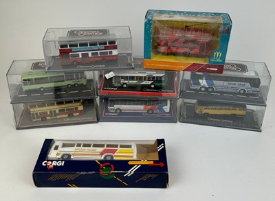 Lot 225 - A COLLECTION OF BOXED CORGI TOYS BUSES AND...