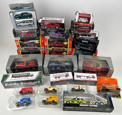 Lot 228 - A COLLECTION OF BOXED TOY CARS AND TRUCKS,...