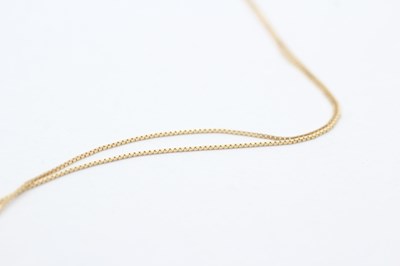 Lot 94 - A 9CT GOLD OPAL PENDANT NECKLACE (1.5g)