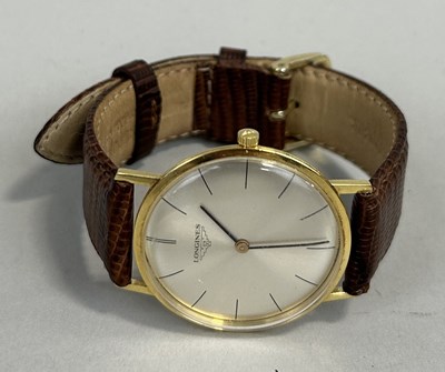 Lot 171C - A GENTLEMAN'S GOLD TONE LONGINES WRIST WATCH