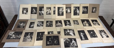 Lot 741 - A LARGE COLLECTION OF BLACK AND WHITE PRINTS DEPICTING VARIOUS ENGLISH ARISTOCRACY, MANY HAND INSCRIBED