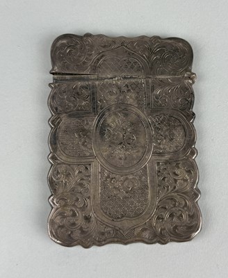 Lot 131 - AN ANTIQUE SILVER CALLING CARD CASE