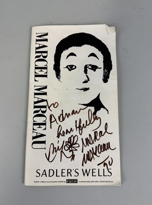 Lot 377 - MARCEL MARCEAU: A SIGNED PAMPHLET