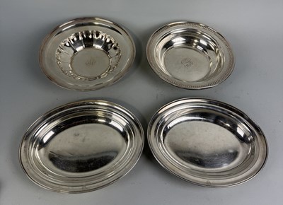 Lot 62 - FOUR STERLING SILVER DISHES TO INCLUDE TWO BY GORHAM